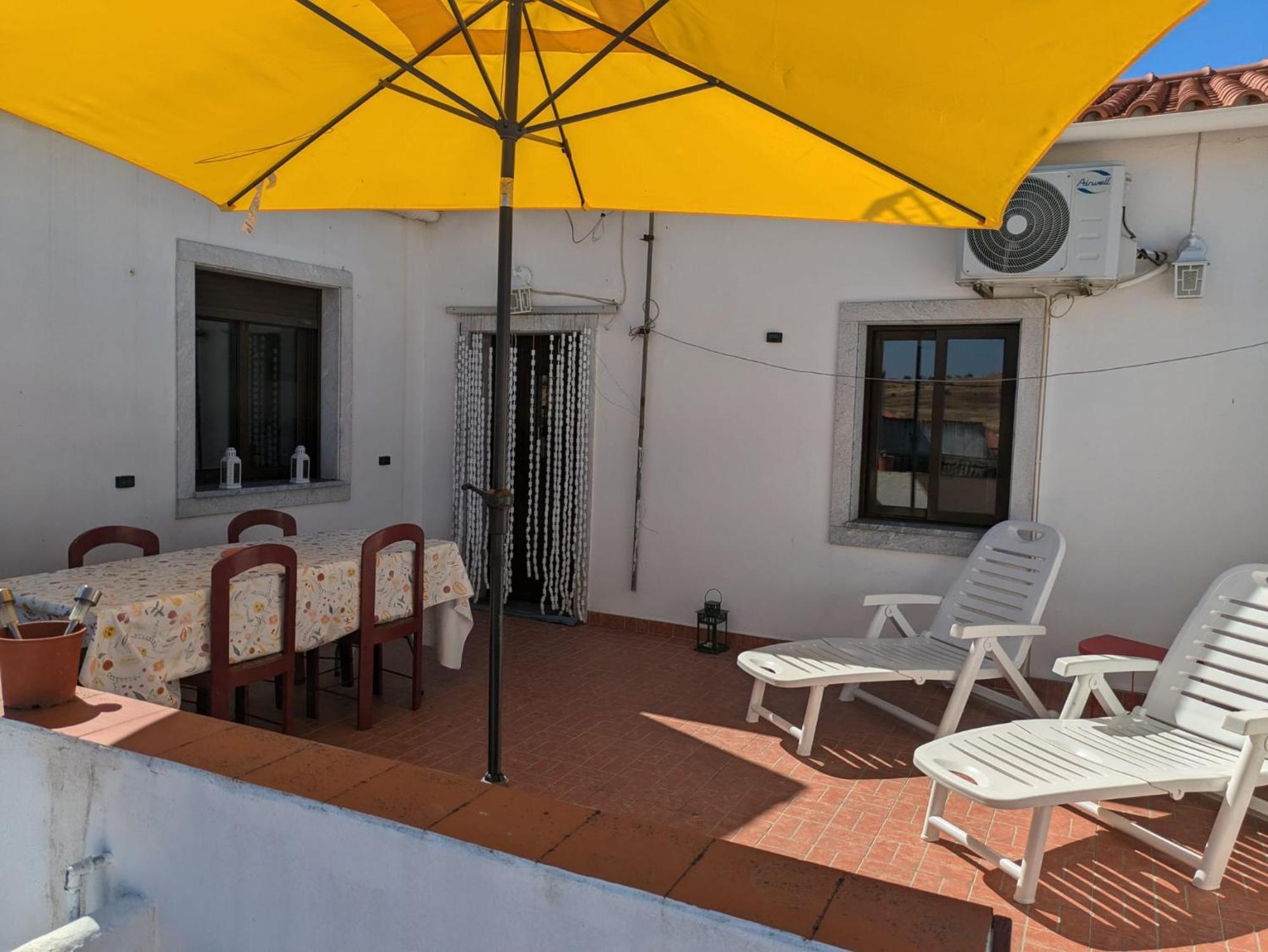 Casa Amarela - Praias Alqueva Povoa de Sao Miguel Bagian luar foto
